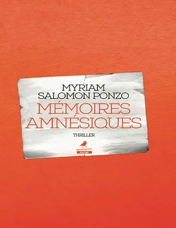 Mémoires amnésiques de Myriam Salomon-Ponzo, couverture du livre