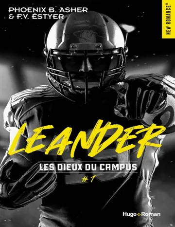 Les dieux du campus Tome 1 - Leander de F.V. Estyer, couverture du livre