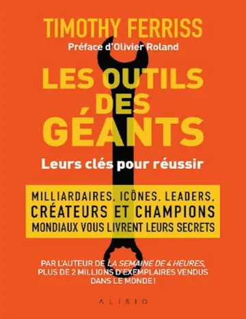 Les outils des géants de Timothy Ferriss, couverture du livre