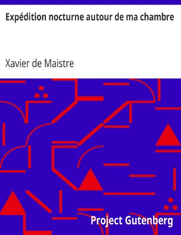 Expédition nocturne autour de ma chambre de Xavier de Maistre, couverture du livre
