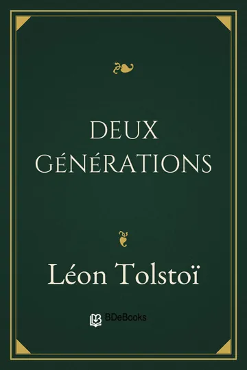 Deux générations de Léon Tolstoï, couverture du livre