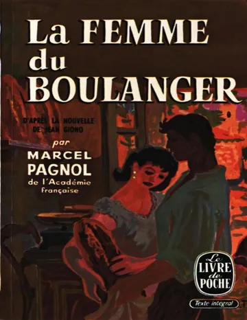 la femme du boulanger de marcel pagnol, couverture du livre