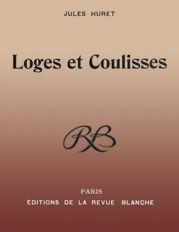 Loges et coulisses de Jules Huret, couverture du livre