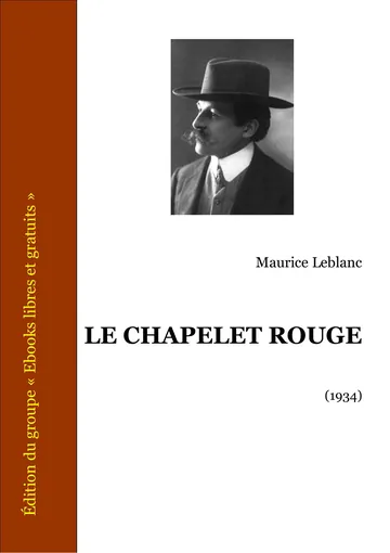 Le chapelet rouge de Maurice Leblanc, couverture du livre
