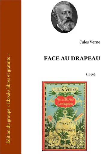 Face au drapeau de Jules Verne, couverture du livre