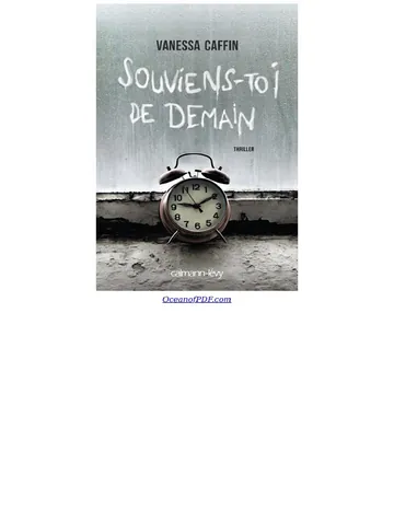 Souviens-toi de demain de Vanessa Caffin, couverture du livre