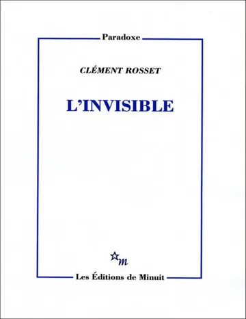 L'invisible de Rosset, couverture du livre