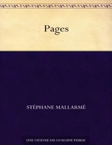 Pages de Stéphane Mallarmé, couverture du livre