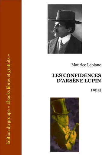 Les Confidences D’arsène Lupin de Maurice Leblanc, couverture du livre
