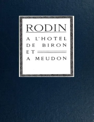 Rodin à l'hotel de Biron et à Meudon de Gustave Coquiot, couverture du livre