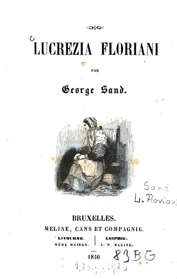 Lucrezia Floriani de George Sand, couverture du livre