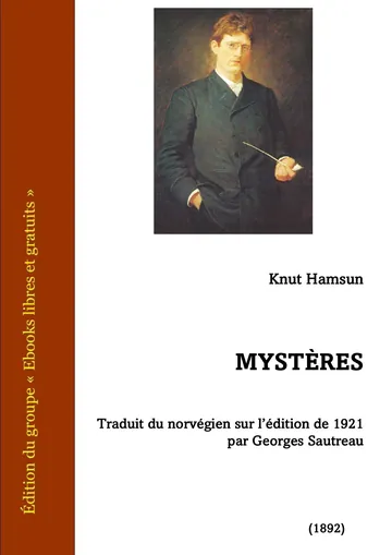 Mystères de Knut Hamsun, couverture du livre