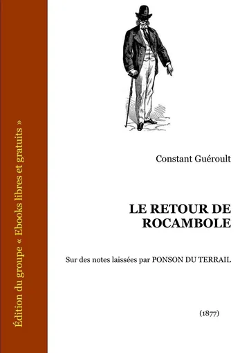 Le Retour de Rocambole de Constant Guéroult, couverture du livre