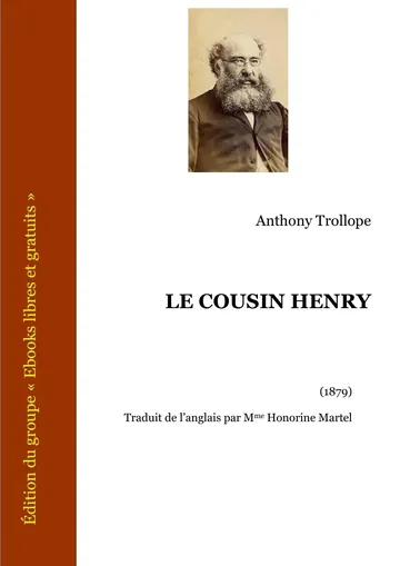 Le Cousin Henry d’Anthony Trollope, couverture du livre