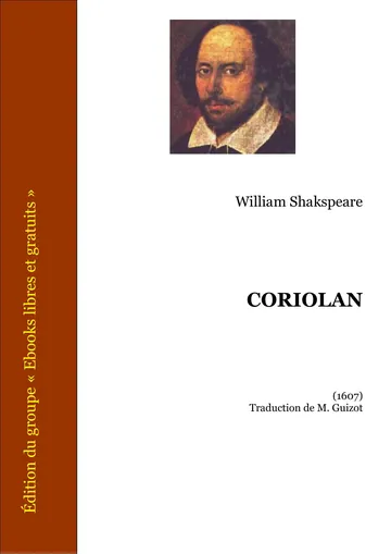 Coriolan de William Shakespeare, couverture du livre