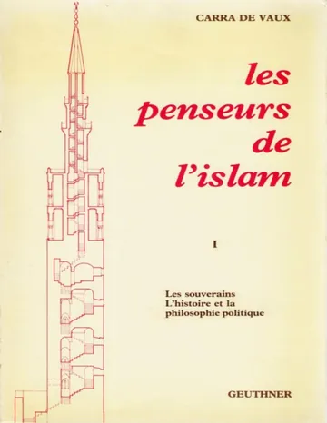 Les penseurs de l'islam (5 volumes) de Carra de Vaux, couverture du livre