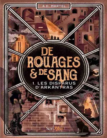 De rouages et de sang, tome 1 : Les disparus d'Arkantras d’A.D. Martel, couverture du livre