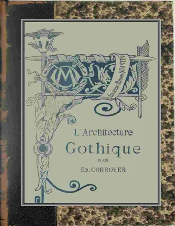 L'Architecture Gothique d’Édouard Corroyer, couverture du livre