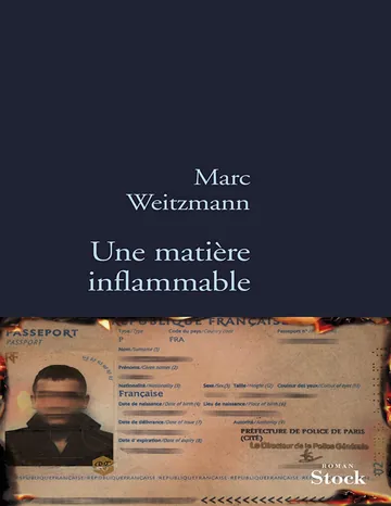 Une matière inflammable de Weitzmann, couverture du livre
