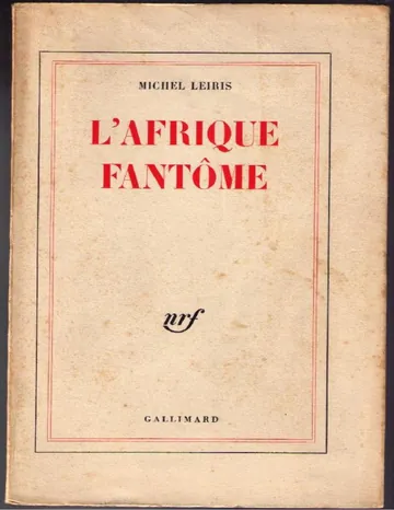 L'Afrique fantôme de Michel Leiris, couverture du livre
