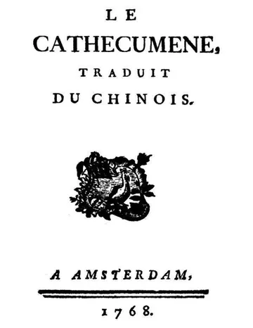 Le Cathécumène, traduit du chinois d’Unknown, couverture du livre