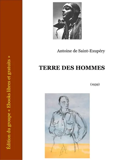 Terre Des Hommes d’Antoine de Saint-Exupéry, couverture du livre