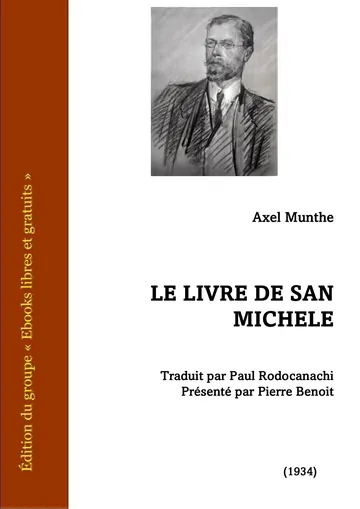 Le Livre de San Michele d’Axel Munthe, couverture du livre