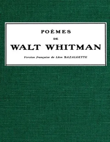 Poèmes de Walt Whitman de Walt Whitman, couverture du livre
