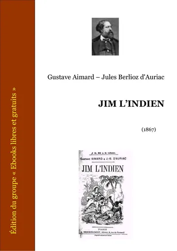 Jim l'indien de Gustave Aimard – Jules Berlioz d'Auriac, couverture du livre