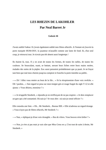 Les Rhezin De Lakohler de jean, couverture du livre