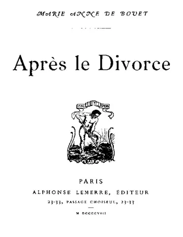 Après le divorce de Marie-Anne de Bovet, couverture du livre