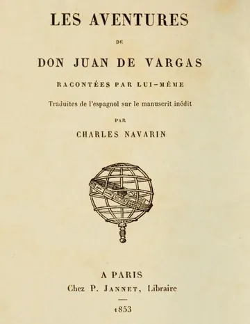 Les aventures de Don Juan de Vargas, racontées par lui-même Traduites de l'espagnol sur le manuscrit inédit par Charles Navarin d’Henri Ternaux-Compans, couverture du livre