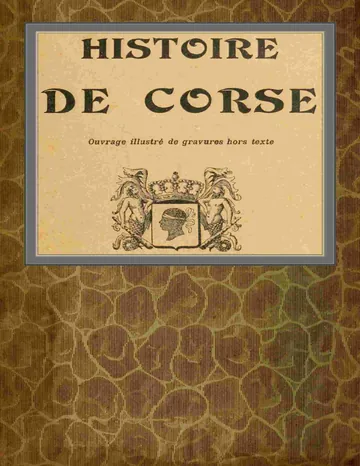 Histoire de Corse de comte Pierre Paul Raoul Colonna de Cesari-Rocca, couverture du livre