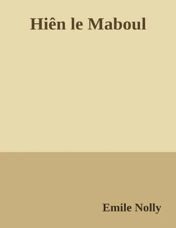 Hiên le Maboul d’Emile Nolly, couverture du livre