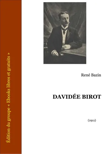 Davidée Birot de René Bazin, couverture du livre