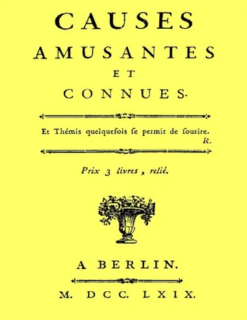 Causes amusantes et connues d’Unknown, couverture du livre
