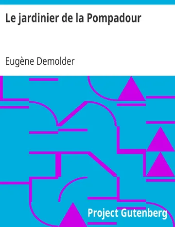Le jardinier de la Pompadour d’Eugène Demolder, couverture du livre
