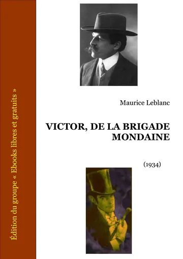 Victor, de la brigade mondaine de Maurice Leblanc, couverture du livre