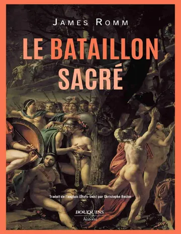 Le Bataillon sacré de James Romm, couverture du livre