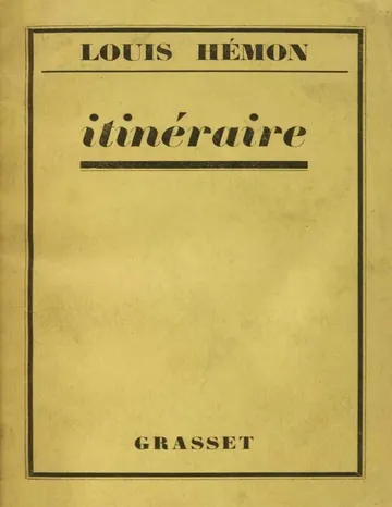 Itinéraires de Louis Hémon, couverture du livre