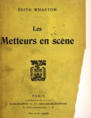 Les metteurs en scène d’Edith Wharton, couverture du livre
