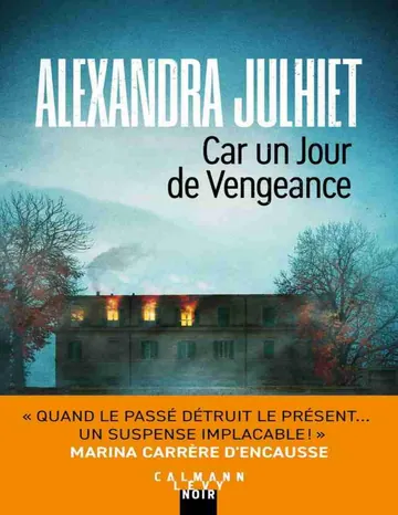 Car un jour de vengeance d’Alexandra Julhiet, couverture du livre