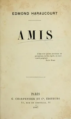 Amis d’Edmond Haraucourt, couverture du livre