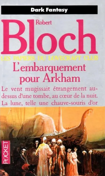L’embarquement Pour Arkham de Robert bloch, couverture du livre