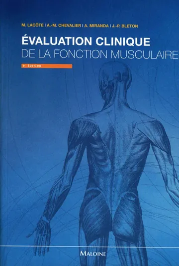 OceanofPDF.com Evaluation clinique de la fonction musculaire French Edition de Lacote, couverture du livre