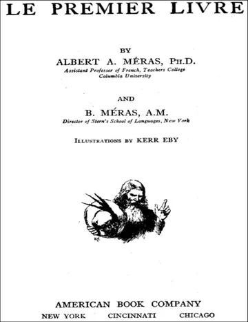Le Premier Livre d’Albert A. Méras, couverture du livre
