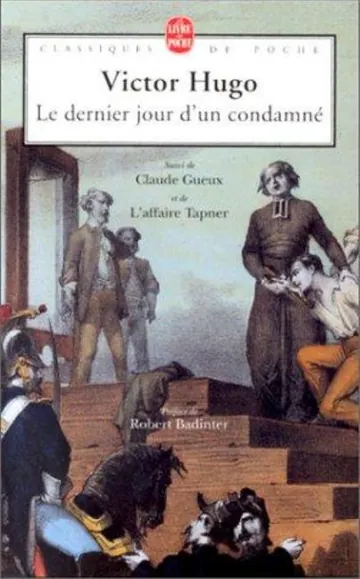 Le Dernier Jour D’un Condamné de Victor Hugo, couverture du livre