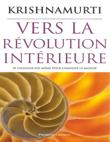 Vers la révolution intérieur de Jiddu Krishnamurti, couverture du livre
