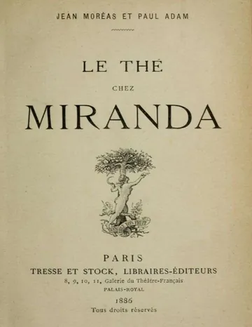 Le thé chez Miranda de Paul Adam, couverture du livre
