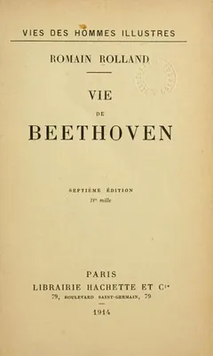 Vie de Beethoven de Romain Rolland, couverture du livre